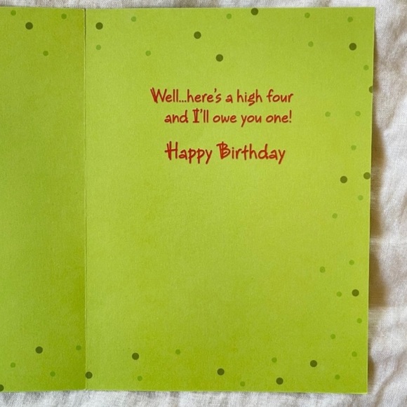 Frog High Five Happy Birthday Card - Picture 8 of 9